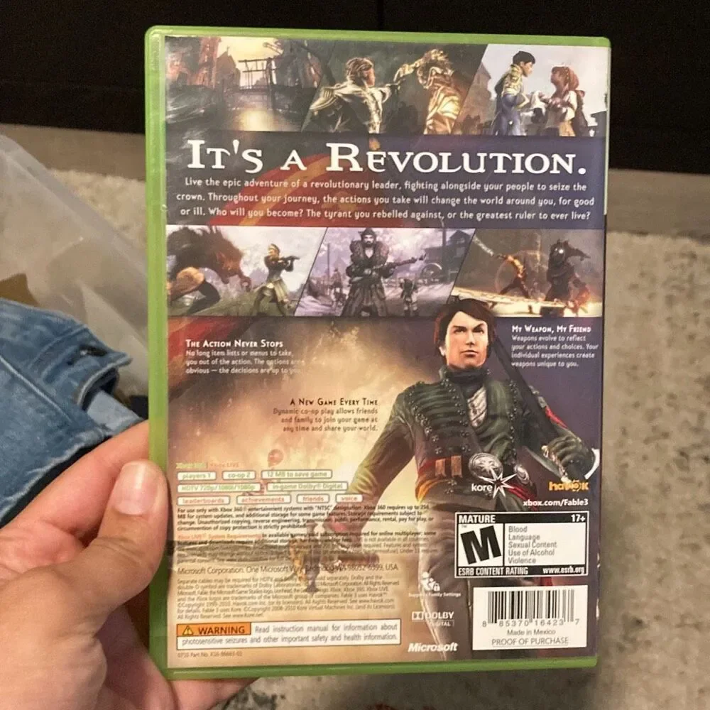 Fable III Xbox 360 + Fable The Lost Chapters Bonus Disc – Complete w/ Case